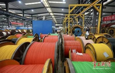 五彩電纜線 金杯電工車間的科技與美學(xué)交融